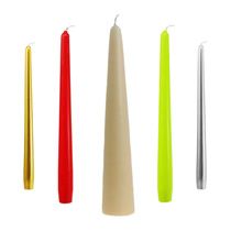 Candele in tinta unita Candele a colonna verde oliva  85×120mm 2pz-10608-210