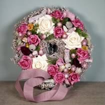 Prodotto Rosa in schiuma Ø7,5 cm rosa antico 18 pz