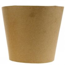 Prodotto Fioriera, vaso di fiori, fioriera di carta naturale Ø15cm H13cm 4pz