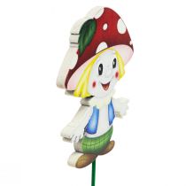 Spina fiore in legno deco plug fungo fungo bambini 5,5cm 18pz