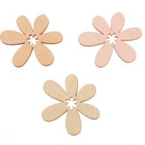 Prodotto Fiori in legno sparsi fiori decorativi in legno arancione/rosa/bianco 72 pz