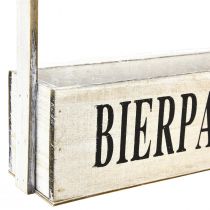 Prodotto Cassetta per piante con manico scatola vintage “Beer Break” 30×9×10cm