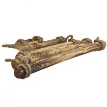 Prodotto Decorazione da parete albero di Natale in legno boho decorazione fiammata 50×65cm