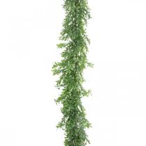 Ghirlanda di piante artificiali, viticcio di bosso, decoro verde L125cm