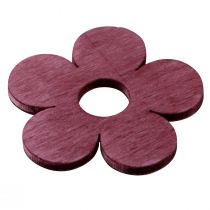 Prodotto Decorazione sparsa fiori in legno decorazione da tavola rosa viola bianco Ø4cm 72 pezzi