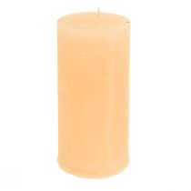 Prodotto Candele tinta unita pilastri luminosi albicocca 50×100 mm 4 pz