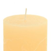 Prodotto Candele Candele a colonna colorate chiare albicocca 60×100mm 4 pezzi