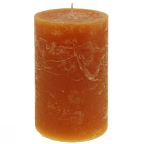 Prodotto Candele a colonna arancione scuro tinta unita Sunset 60x100mm 4 pz