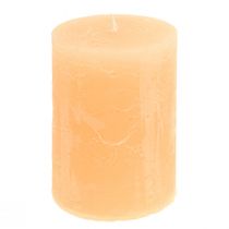 Candele albicocca candeline colore chiaro 85×120mm 2pz