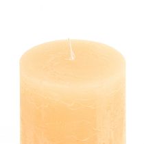 Prodotto Candele Candele a colonna in tinta unita chiaro albicocca 85×120 mm 2 pz