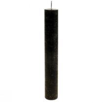 Candele in stick candele nere tinte 34×240mm 4pz
