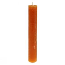 Candele Dark Orange Solid Sunset 34x240mm 4pz