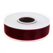 Prodotto Nastro in organza nastro in tessuto Organza Bordeaux 25mm 50m