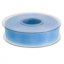 Prodotto Nastro in organza nastro regalo nastro azzurro cimosa blu 25mm 50m