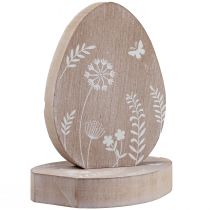Prodotto Decorazione da tavola Decorazione in legno Uovo di Pasqua Portauovo in legno 14,5 cm 3 pezzi