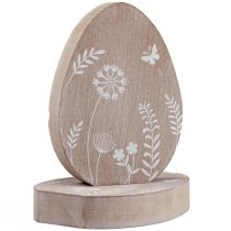 Prodotto Decorazione da tavolo Uovo di Pasqua Decorazione in legno Portauovo in legno 14,5 cm 3 pezzi