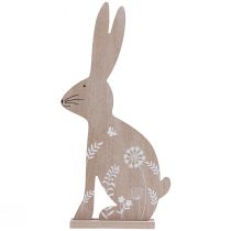 Prodotto Coniglietto pasquale Decorazione pasquale coniglietto decorativo in legno seduto 20×40cm