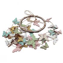 Prodotto Campanello eolico decorazione farfalle decorazione finestra legno Ø15cm 55cm