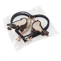 Prodotto Decorazione da appendere cuore con uccelli decorazione da appendere 12 cm 4 pezzi