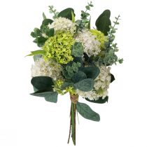 Prodotto Bouquet di fiori artificiali, palla di neve, eucalipto, decorazione, 45 cm
