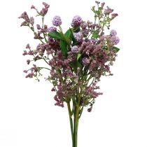 Bouquet di fiori artificiali fiori di seta ramo di bacche viola 51 cm