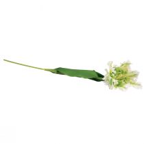 Prodotto Fiore artificiale tulipano pappagallo tulipano artificiale verde bianco 69 cm