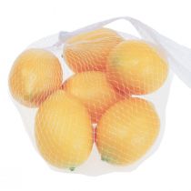 Prodotto Limoni artificiali 8 cm Decorazione Cibo Dummy Set di 6