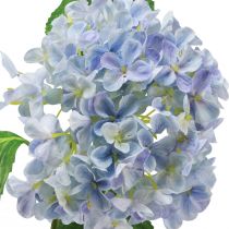 Prodotto Ortensia artificiale blu fiore artificiale blu Ø15,5 cm 45 cm