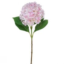 Prodotto Ortensia artificiale rosa chiaro fiore artificiale rosa Ø15,5 cm 45 cm