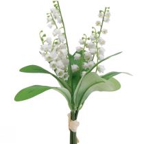 Prodotto Mughetto decorativo fiori artificiali primavera bianca 31 cm 3 pezzi