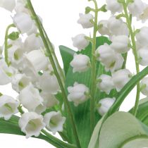 Prodotto Mughetto decorativo fiori artificiali primavera bianca 31 cm 3 pezzi