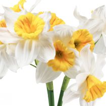 Prodotto Narcisi artificiali fiori di seta bianchi narcisi 40 cm 3 pz