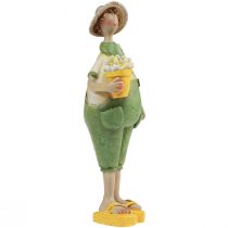 Prodotto Figure decorative decorazione da tavolo giardiniere estate verde giallo 16,5×5,5 cm 2 pezzi