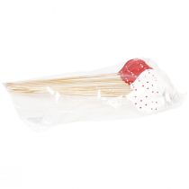 Prodotto Tappi fiore cuori rossi e bianchi in legno 6×5 cm 18 pz