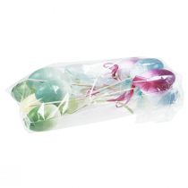 Prodotto Tappi per fiori Uovo di Pasqua Uova di plastica colorate 4×5,5 cm 10 pz