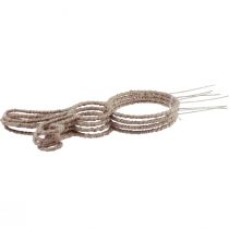 Prodotto Coniglietto pasquale decorativo plug decorativo coniglio in metallo naturale H36cm 4 pz