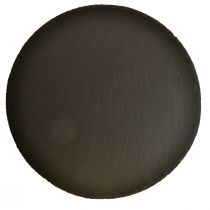 Prodotto Piatto in ardesia naturale vassoio rotondo in pietra nero Ø20cm 4 pz