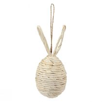 Prodotto Uova di Pasqua decorative da appendere con orecchie di coniglio 13,5 cm 4 pezzi