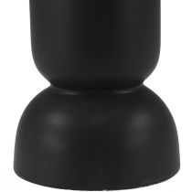 Prodotto Vaso in ceramica nero moderno di forma ovale Ø11cm H25,5cm