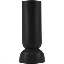 Prodotto Vaso in ceramica nero moderno di forma ovale Ø11cm H25,5cm