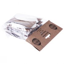 Prodotto Uova di Pasqua da appendere uova a nido d'ape bianco arancione 8 cm 6 pz