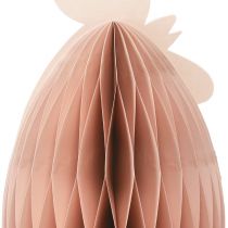 Prodotto Figura a nido d&#39;ape decorazione pasquale pollo arancione 28,5×15,5×30 cm