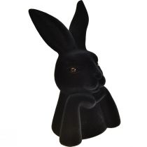 Prodotto Coniglio pensante Busto Nero Floccato – 2a Qualità – Pasqua 16,5×13×27cm