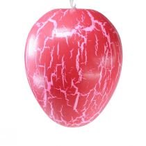 Prodotto Appendino decorativo Uova di Pasqua craquelure giallo/rosa/rosso Ø15cm 3 pz