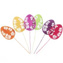 Prodotto Tappi per fiori decorativi uova di Pasqua Legno di Pasqua 30,5 cm 18 pezzi