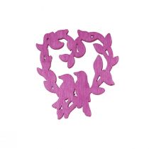 Prodotto Decorazioni sparse per uccelli, decorazioni per la tavola a forma di cuore in legno, colore 3,5/1,5 cm, 72 pezzi