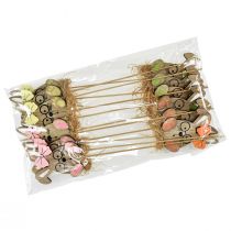 Prodotto Spina fiore in legno Spina pasquale coniglietto con occhiali 8,5 cm 12 pz