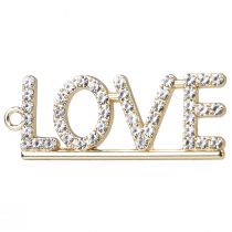 Prodotto Ciondolo decorativo di San Valentino Love metallo argento 4 cm 12 pezzi