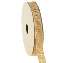 Prodotto Nastro decorativo in nastro di iuta nastro regalo in bronzo naturale L12mm L10m