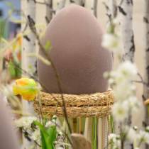 Uovo di Pasqua floccato grande 40cm